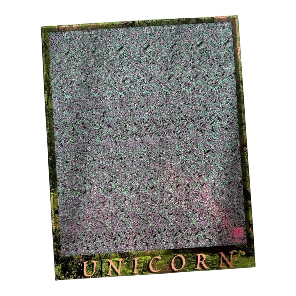 UNICORN Nvision Grafix Holusion Mounted Poster ‘93 Signed M Bielinski & P Herber